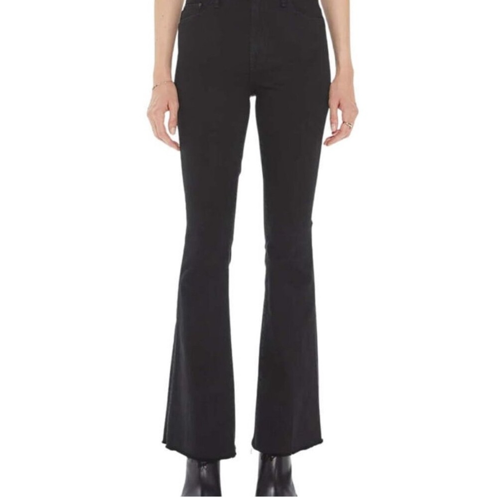 MOTHER Weekender Fray Mid rise flare jeans